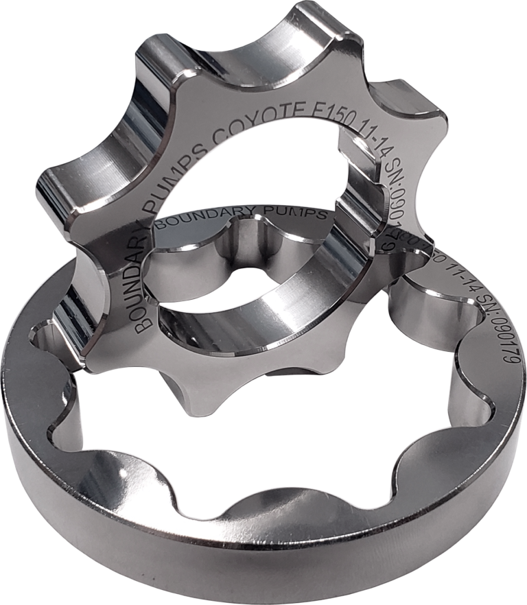 Coyote Billet Oil Pump Gears Boundary Racing Pumps