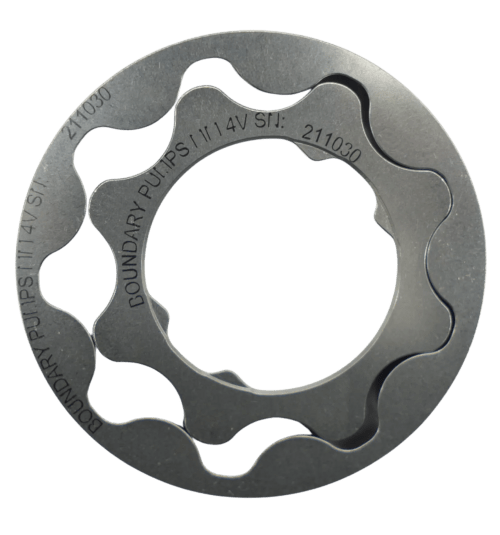 Boundary billet oil pump gears for the Ford DOHC and SOHC Modular V8