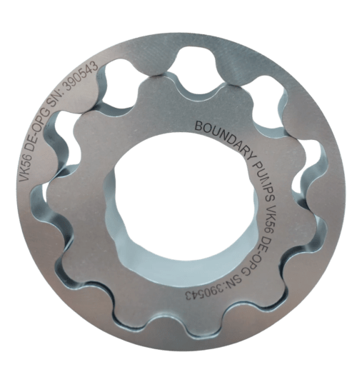 Boundary billet steel oil pump gears for the Nissan VK56 V8
