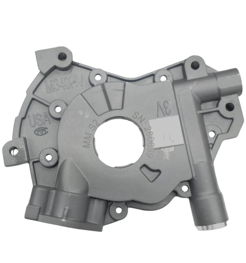 Boundary Race Flow billet oil pump assembly with billet steel backplate