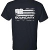 Boundary black logo T-shirt, back
