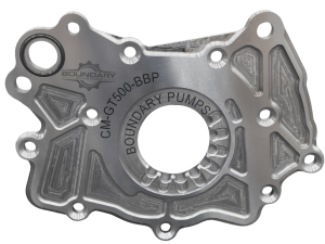 Boundary billet steel oil pump backplate for the 2020 Ford Shelby GT500