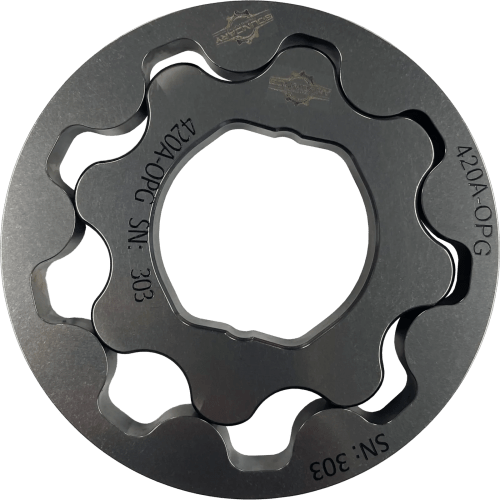 Boundary billet steel oil pump gears for the 420A Eclipse engine
