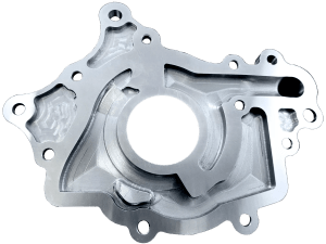 Boundary high-flow anti-cavitation billet backing plate for the Ford Coyote