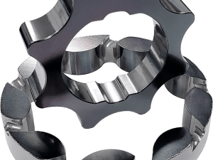 Boundary black billet oil pump gears for the Ford Coyote V8
