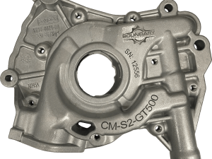 Boundary Coyote GT500 V8 billet oil pump assembly with billet steel backplate