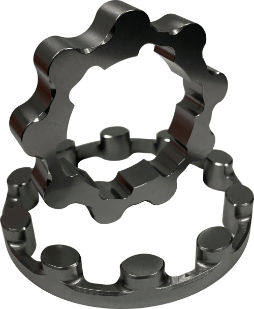 Boundary Dodge HEMI oil pump gears, side view