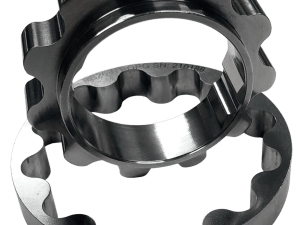 Boundary billet steel oil pump gear for the Nissan RB26 inline-six