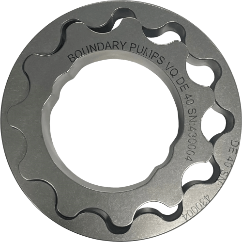 Boundary billet steel oil pump gears for the Nissan VQ40DE V6