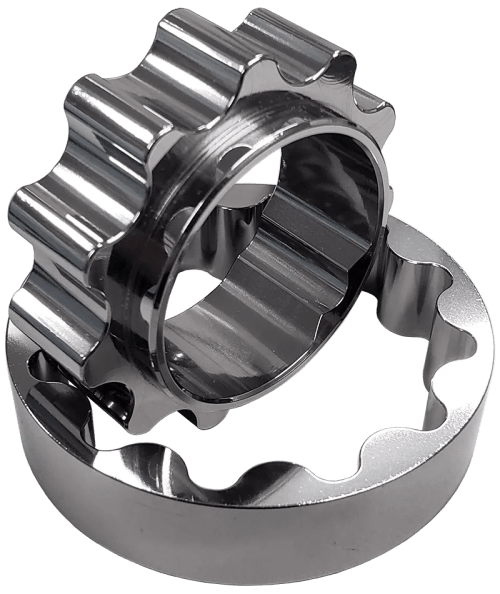 Boundary billet steel oil pump gears for the Nissan TB48